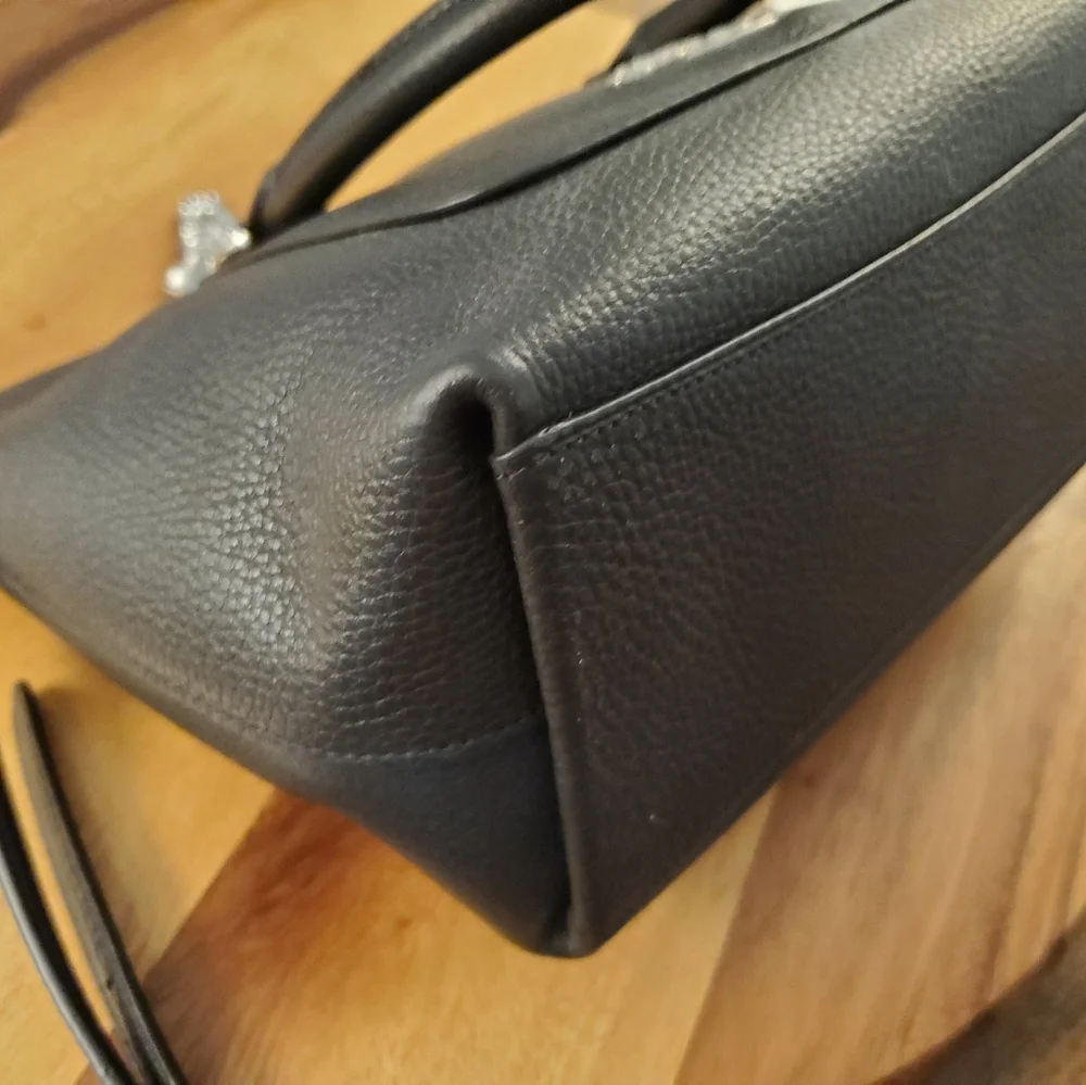Coach Black Leather Satchel - Picture 5 of 10